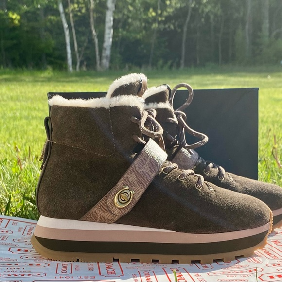 NWOB COACH G4310 CITY HIKER BOOTIES IN FATIGUE - Picture 10 of 16